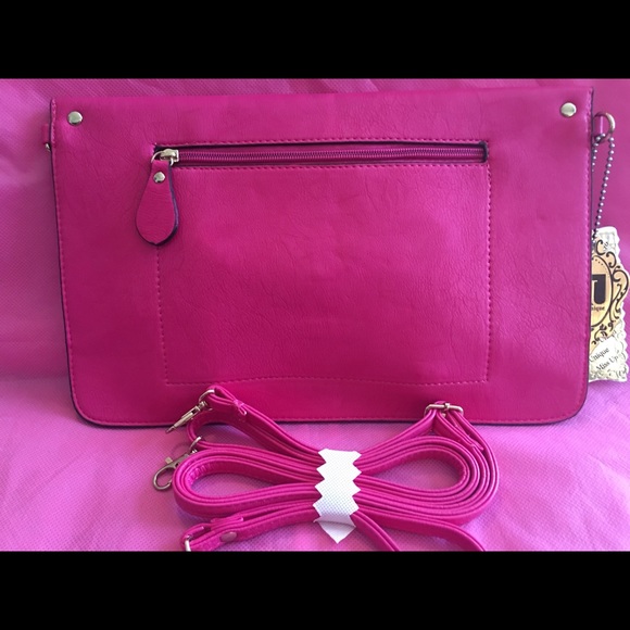 NWT Miss Unique clutch bright pink - Picture 5 of 5